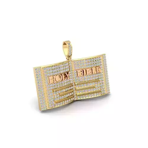 Holy Bible Custom Pendent 3d Model and Render detail