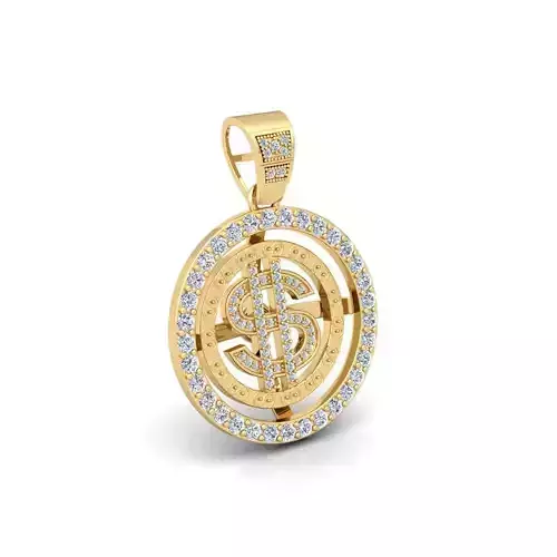 Doller Hallow Pendent 3d Model Render Detail