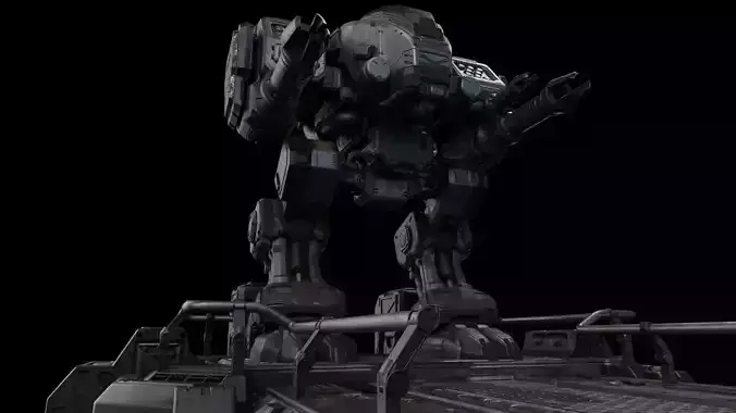 Starcraft 2 Goliath - 3D Print Statue 3D print model