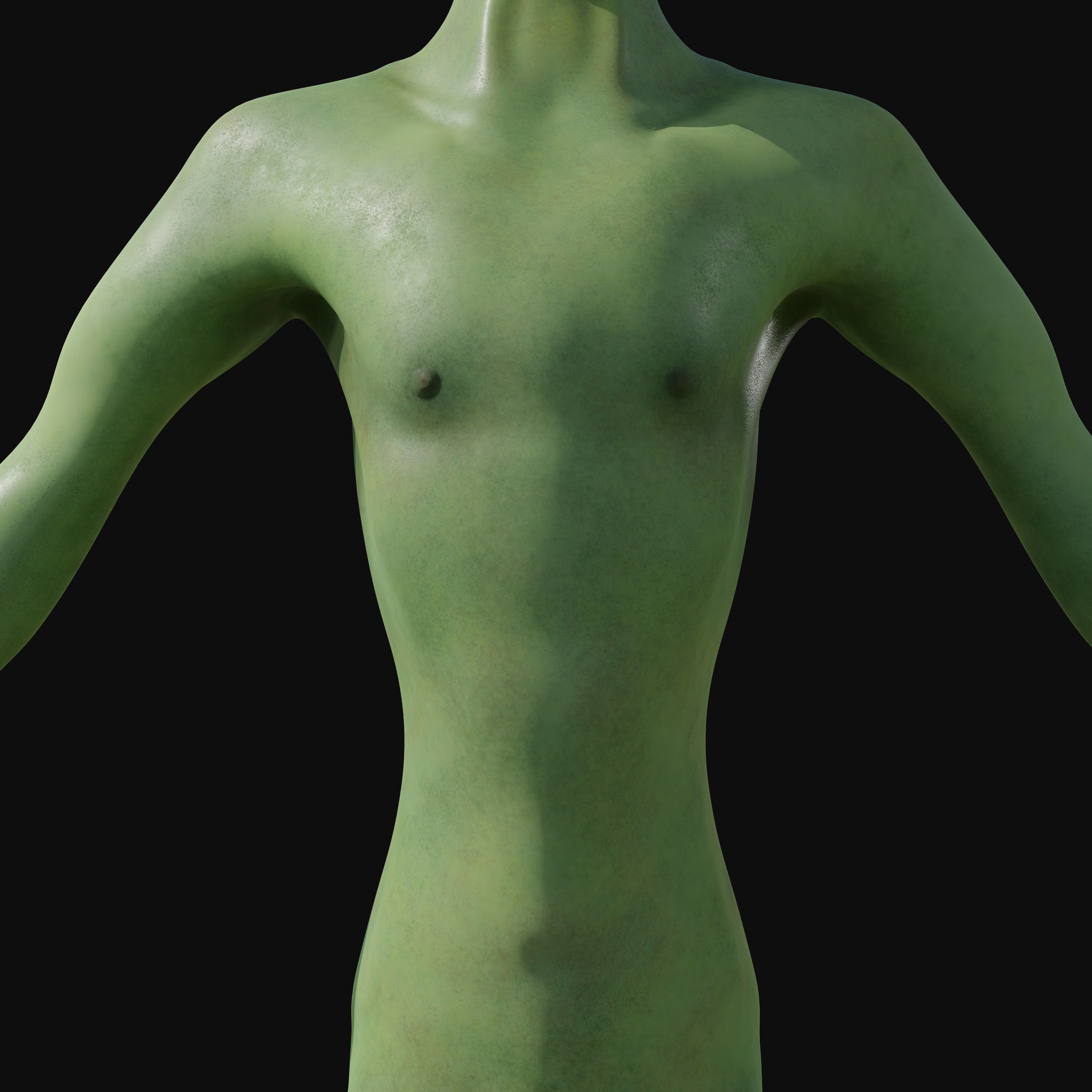 Realistic Alien 4k Rigged Low Poly Low-poly 3D model_4