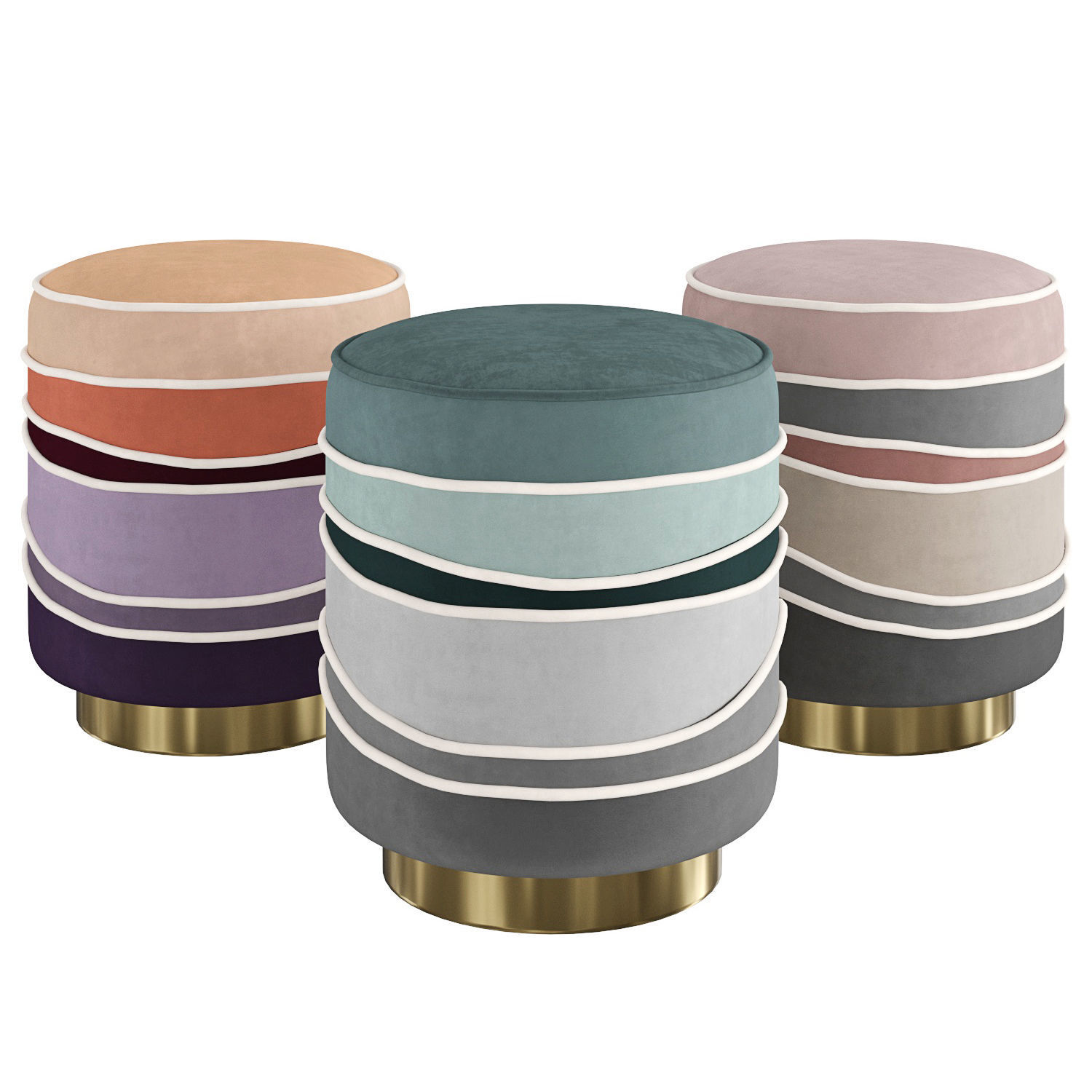 Pouf Charisse 3D model_1