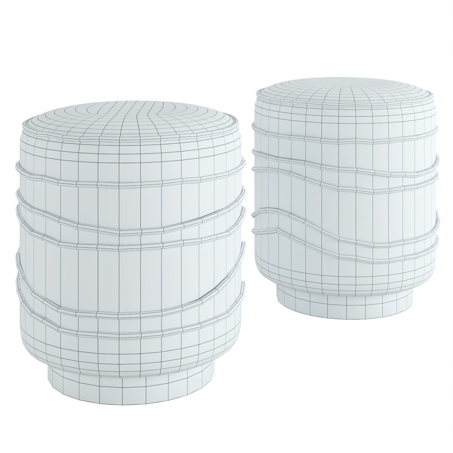 Pouf Charisse 3D model_2