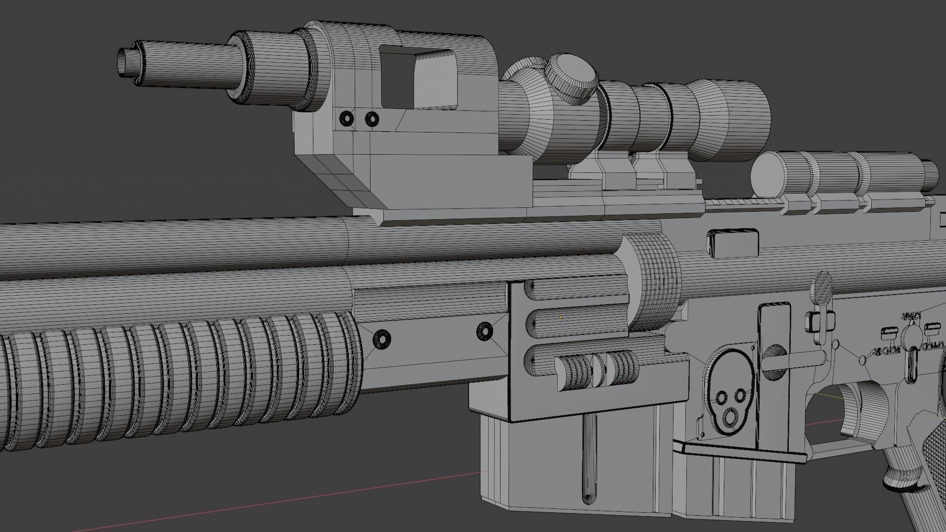 A280 Blaster Rifle 3D model_7