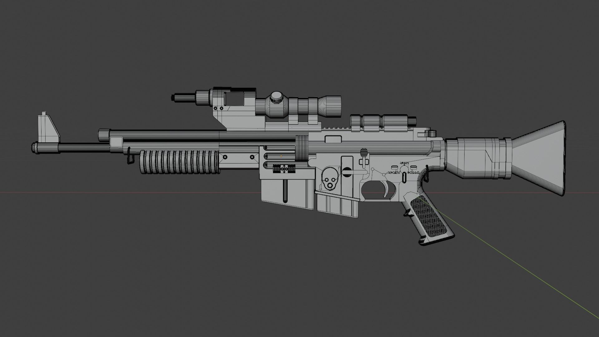 A280 Blaster Rifle 3D model_3