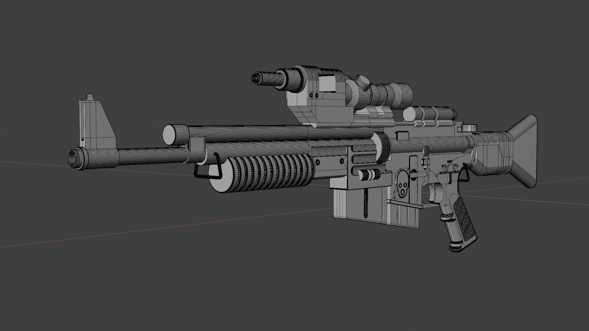 A280 Blaster Rifle 3D model_1