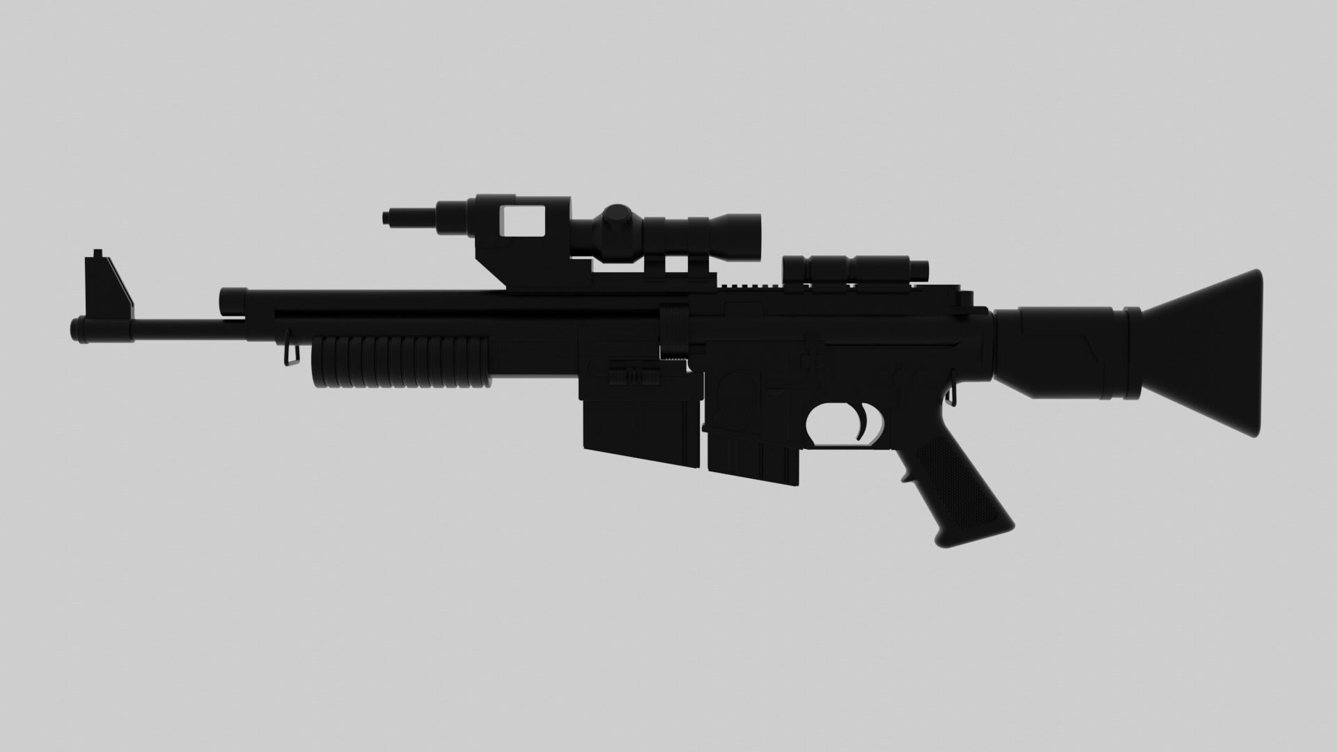 A280 Blaster Rifle 3D model_2