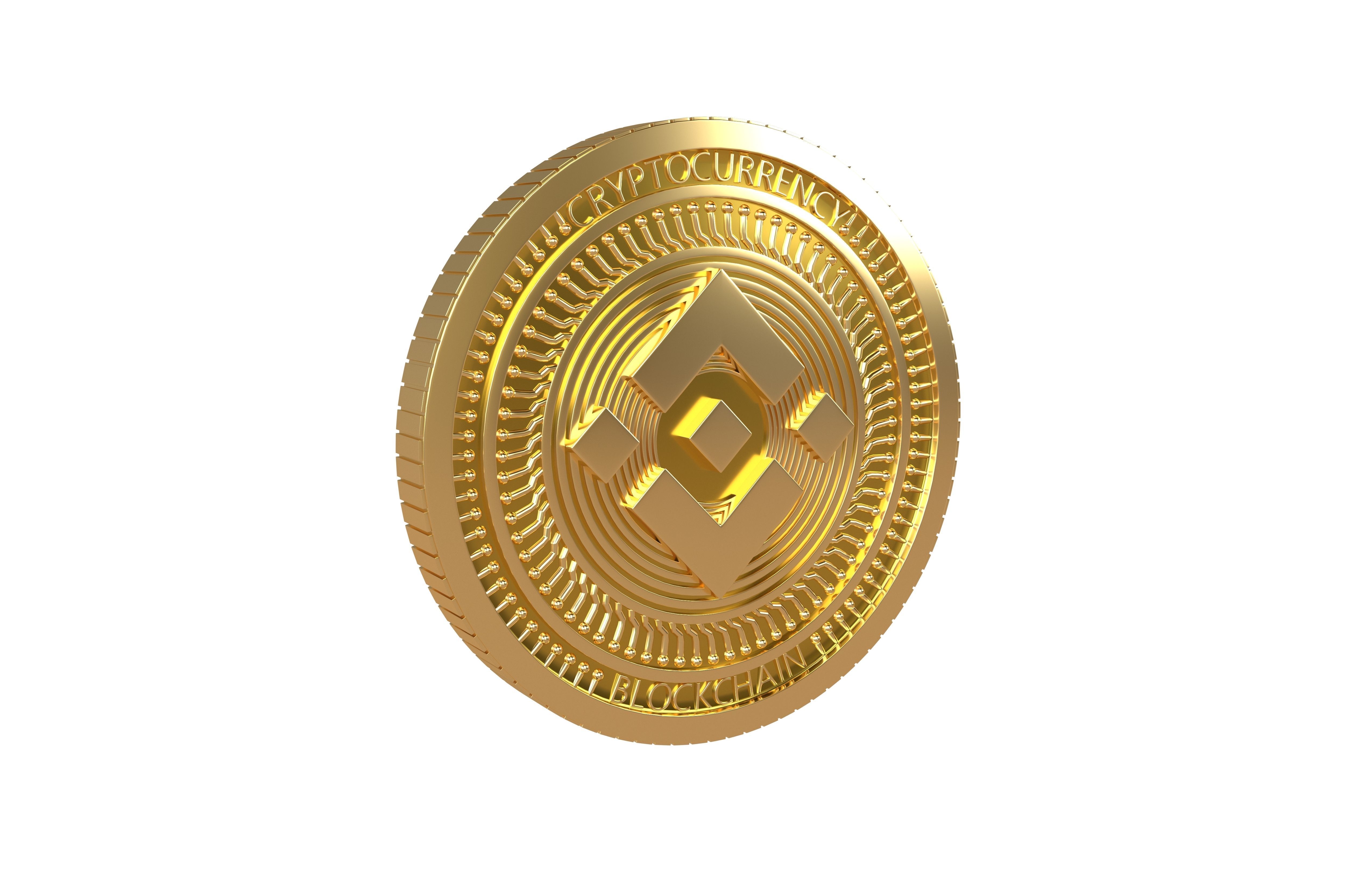 Binance Coin v4 001 3D model_1