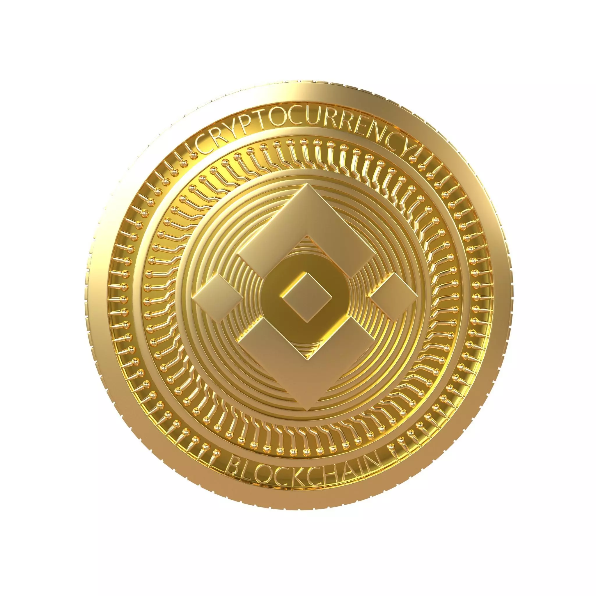 Binance Coin v4 001 3D model_0