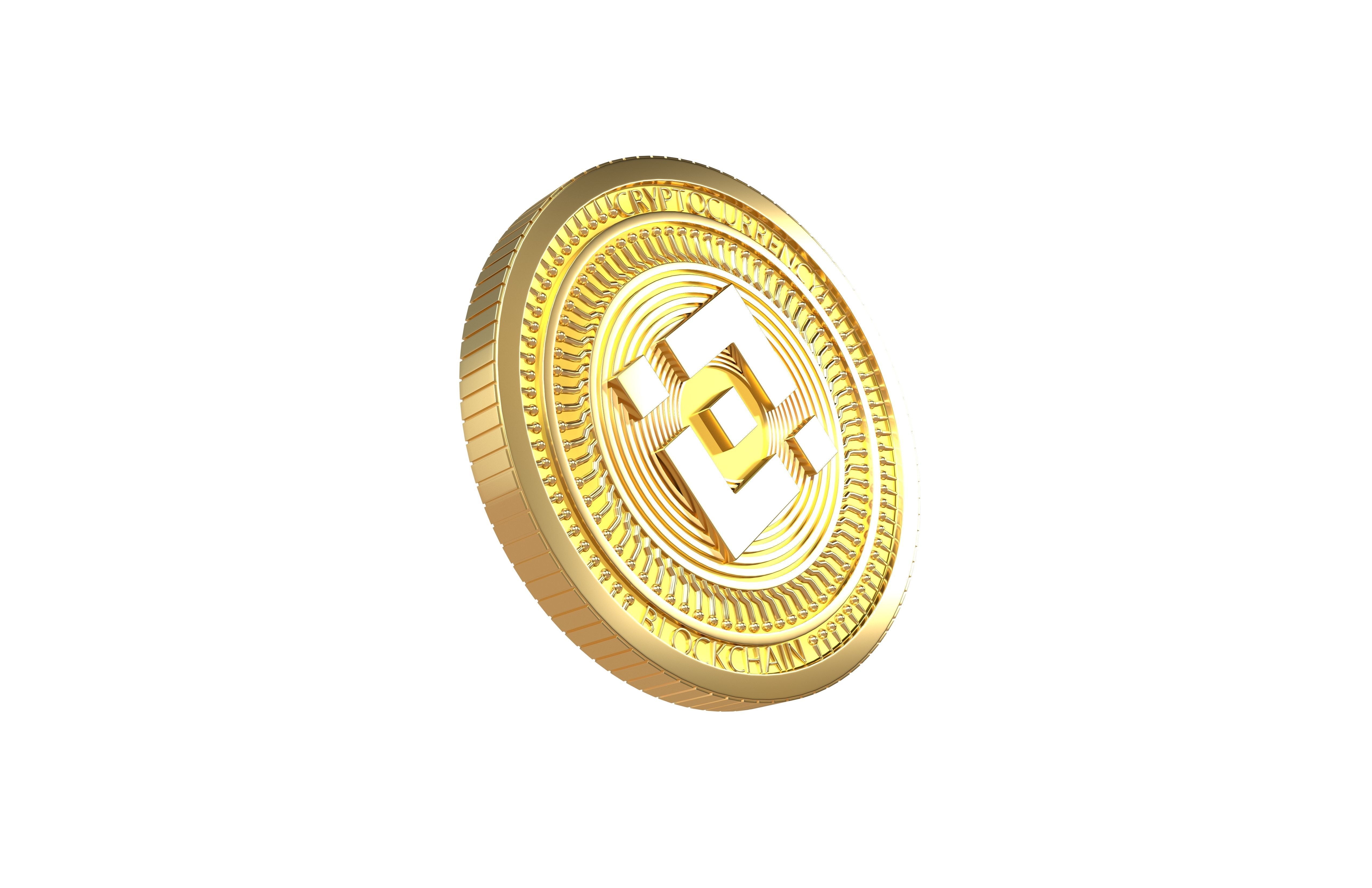 Binance Coin v4 001 3D model_3