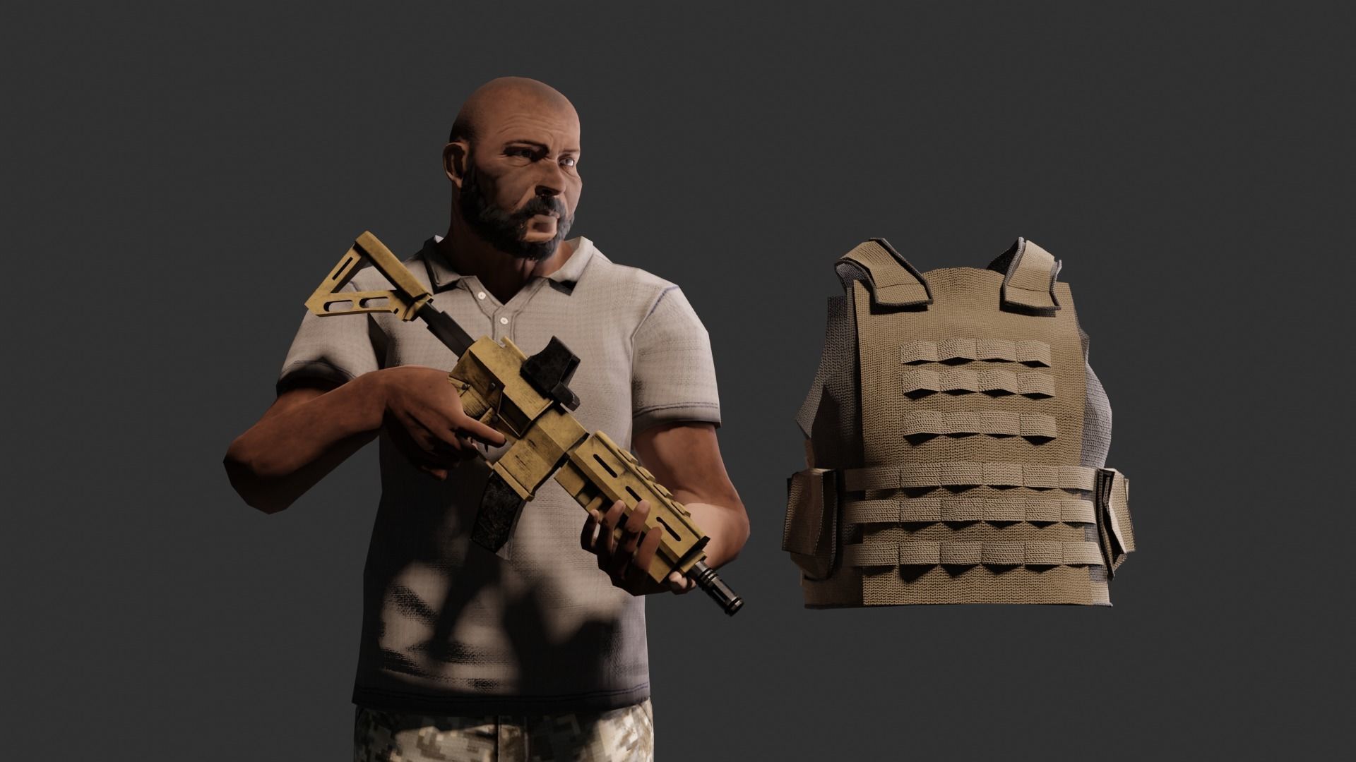 Soldier man 3D model_8