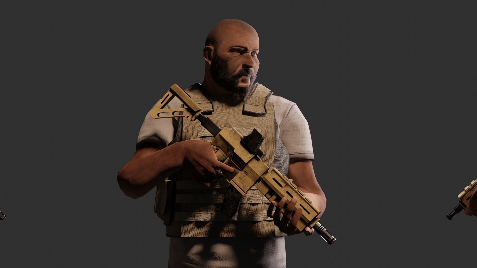 Soldier man 3D model_3