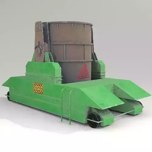 Ladle Transfer Car Low-poly 3D model