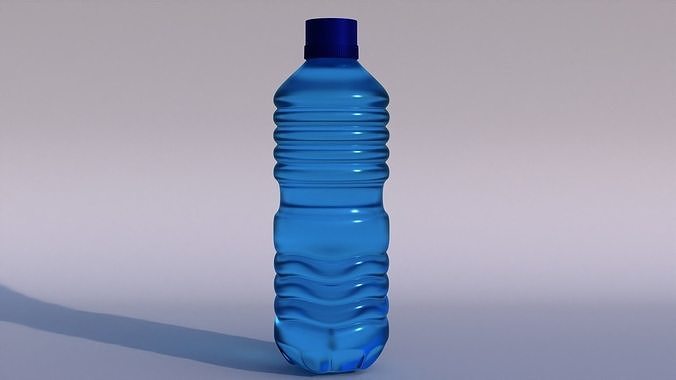 High poly water bottle 3d model  3D model