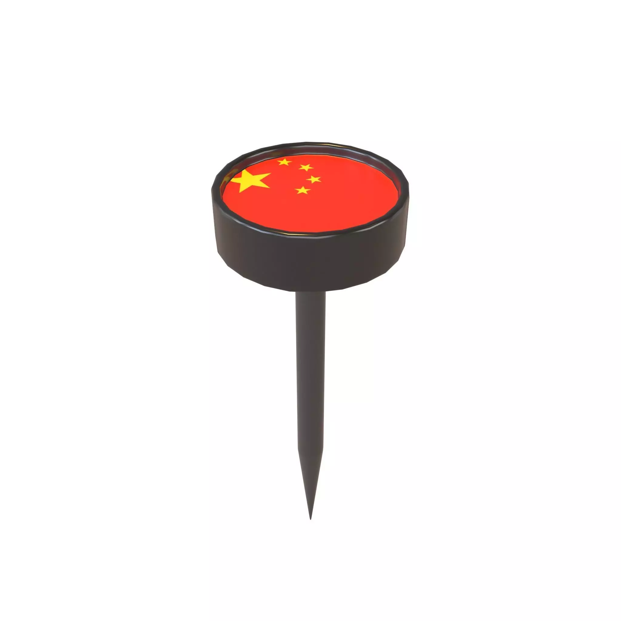 Country Pin China v1 001 Low-poly 3D model_0