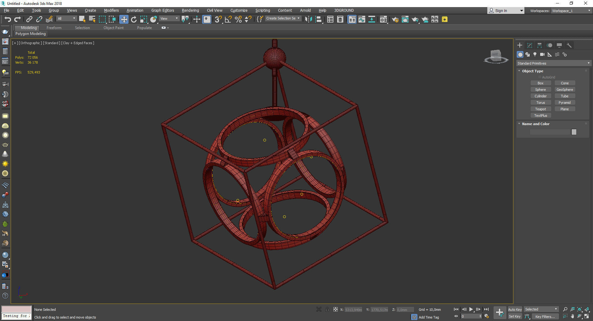 MONZA CHANDELIER Low-poly 3D model_3