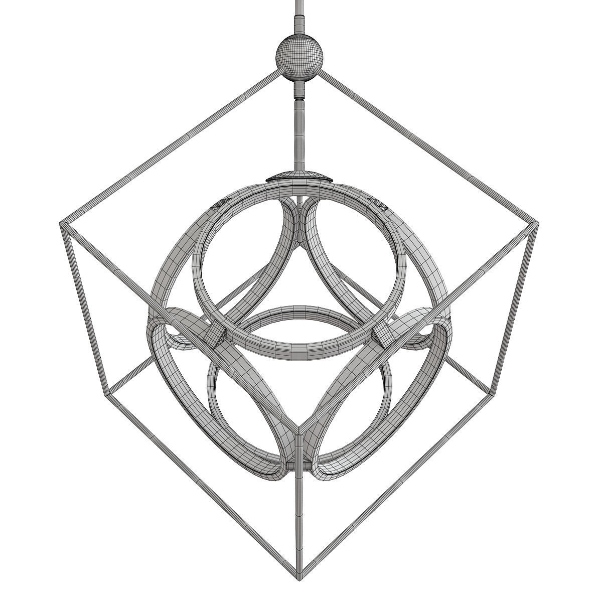 MONZA CHANDELIER Low-poly 3D model_1