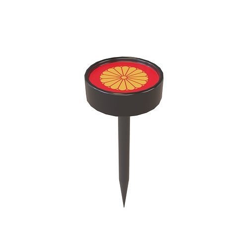Country Pin Japanese Emperor v1 001 Low-poly 3D model