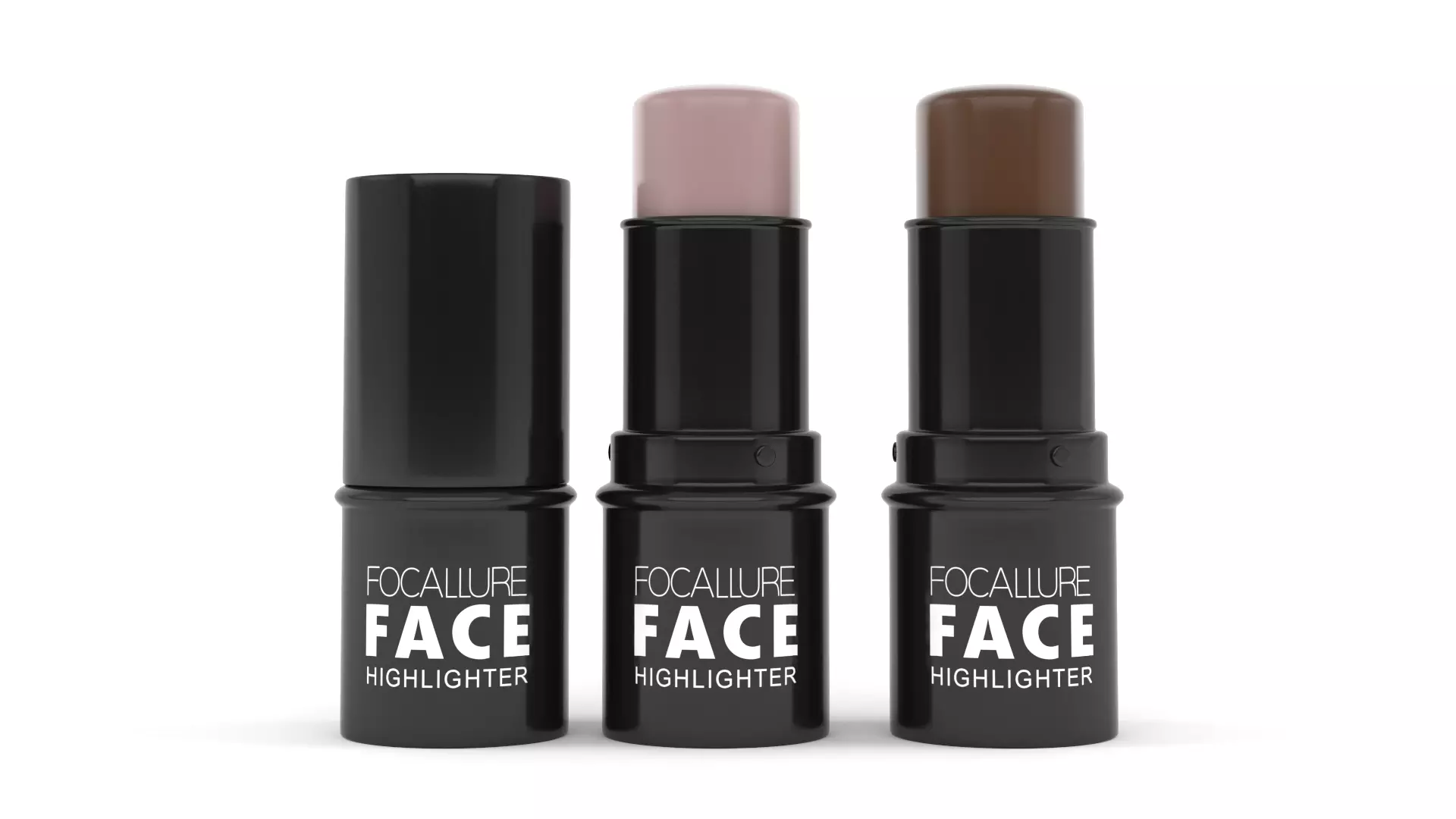 Lipstick ocule face highlighter 3D model_0