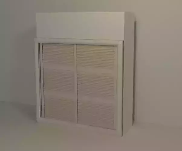 A white wall cabinet