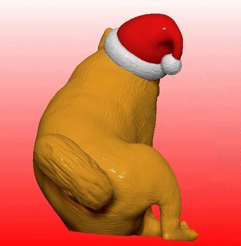 Christmas cheems 3D print model_4