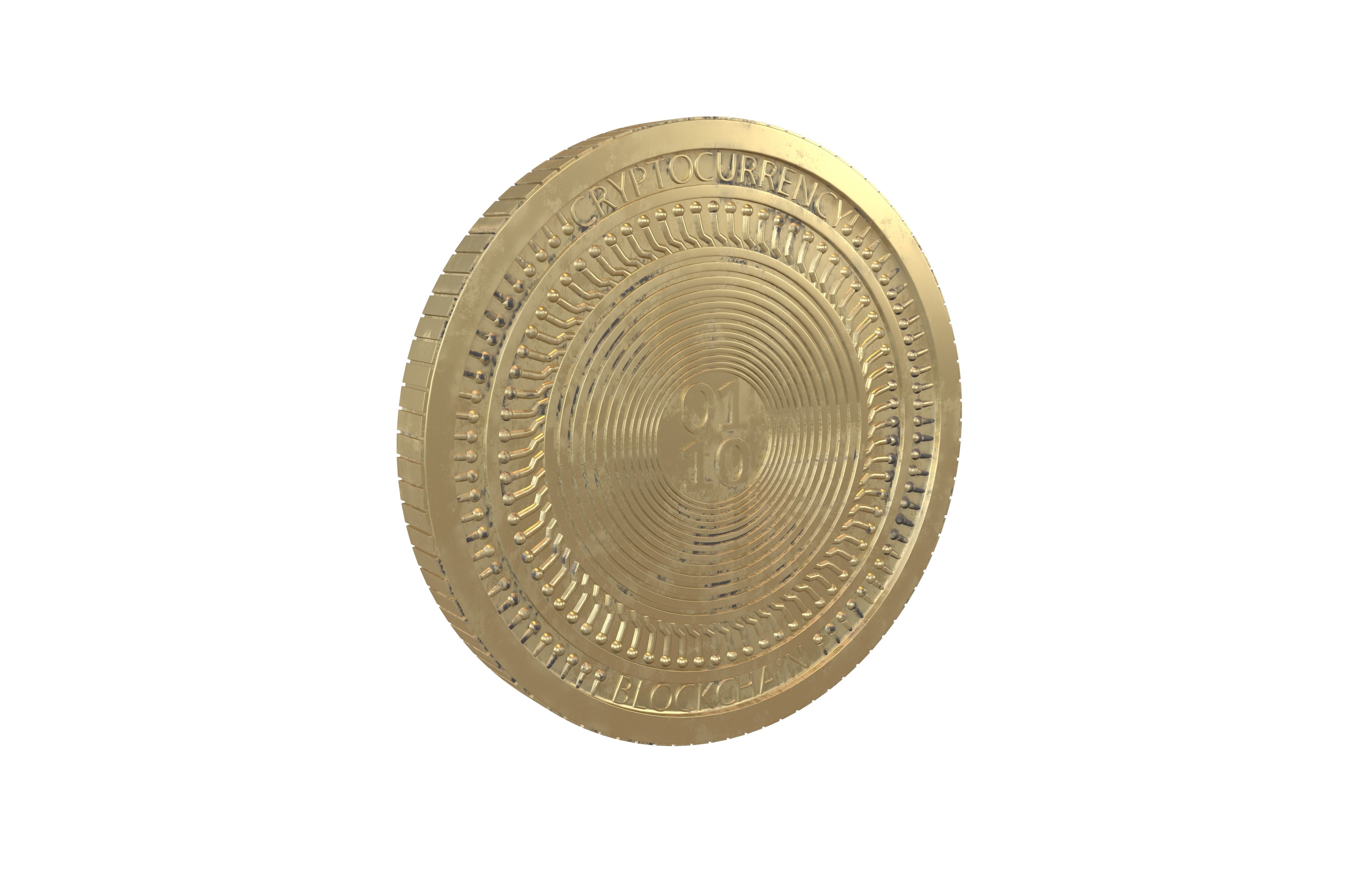 Binance Coin v4 002 Low-poly 3D model_6