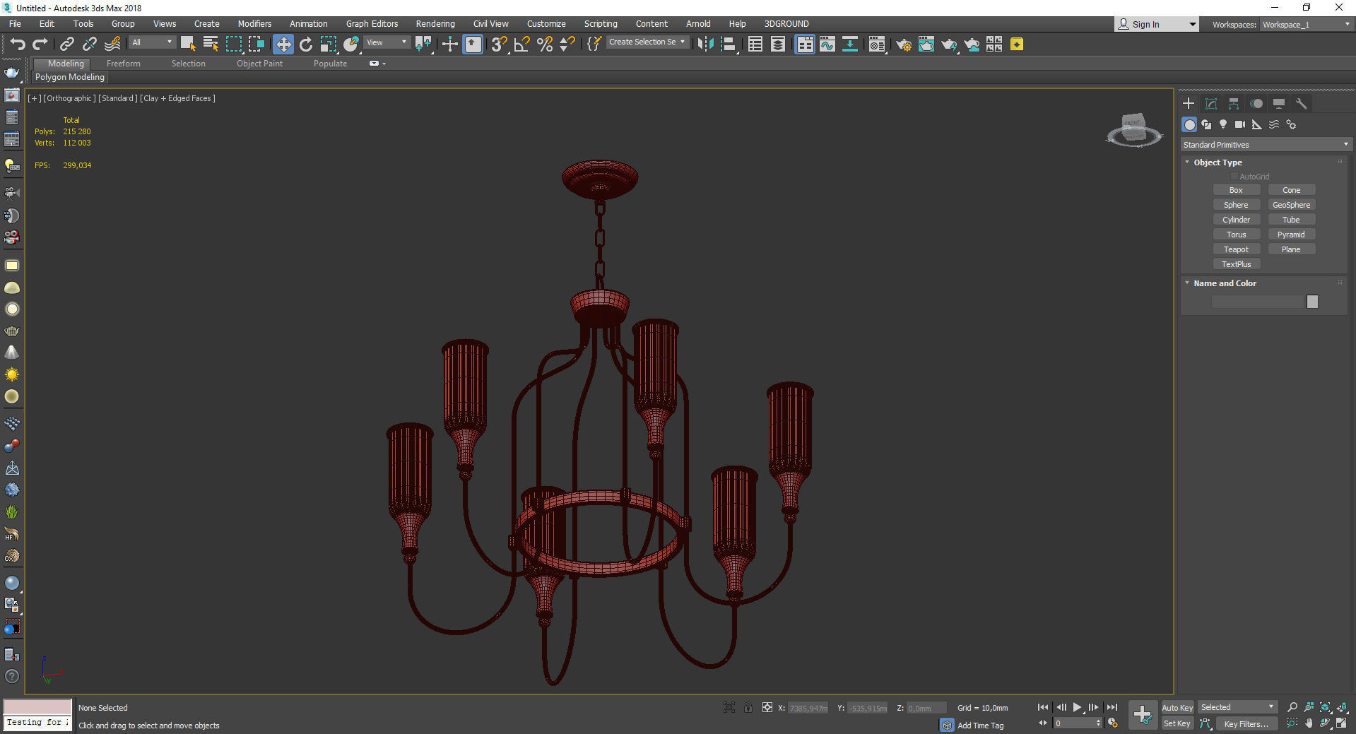 Cylinder Fixture Traditional Opal Glass Pendant Lighting Low-poly 3D model_3