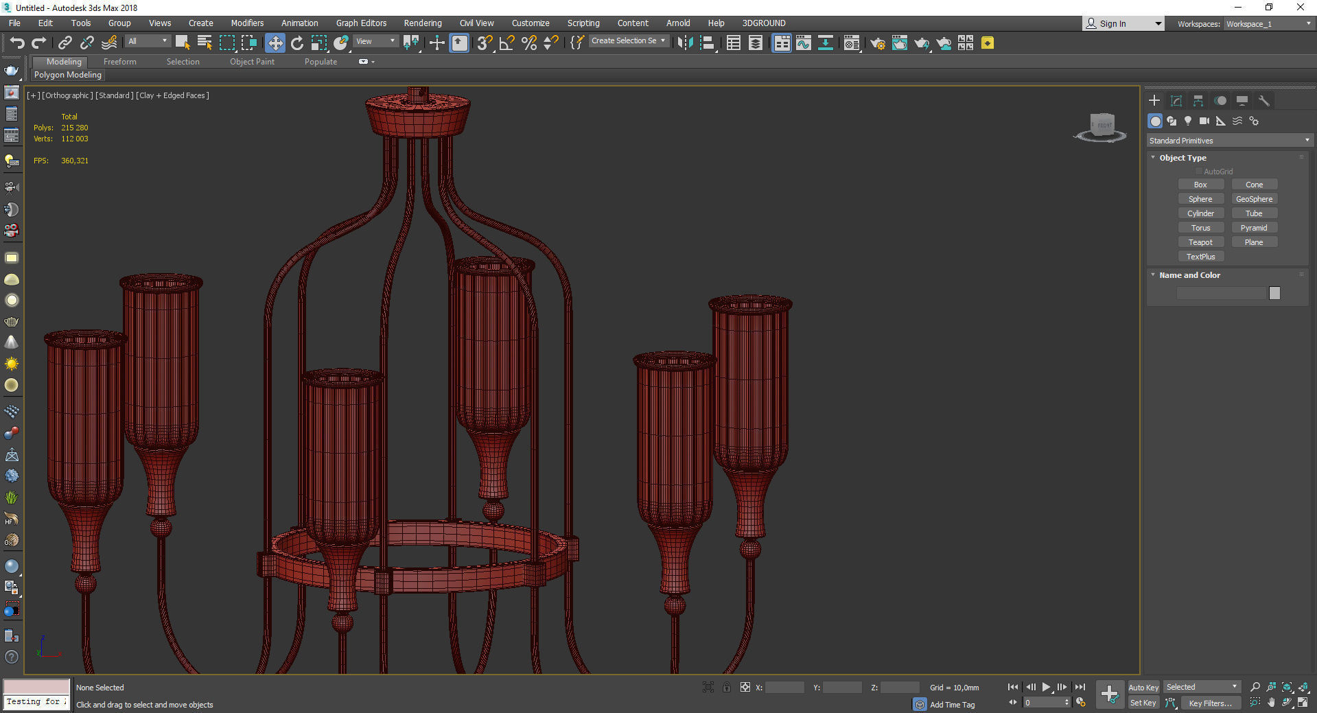 Cylinder Fixture Traditional Opal Glass Pendant Lighting Low-poly 3D model_4