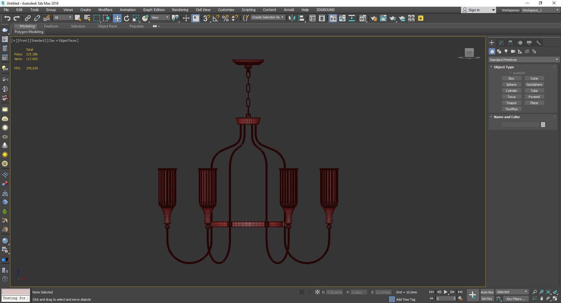 Cylinder Fixture Traditional Opal Glass Pendant Lighting Low-poly 3D model_2