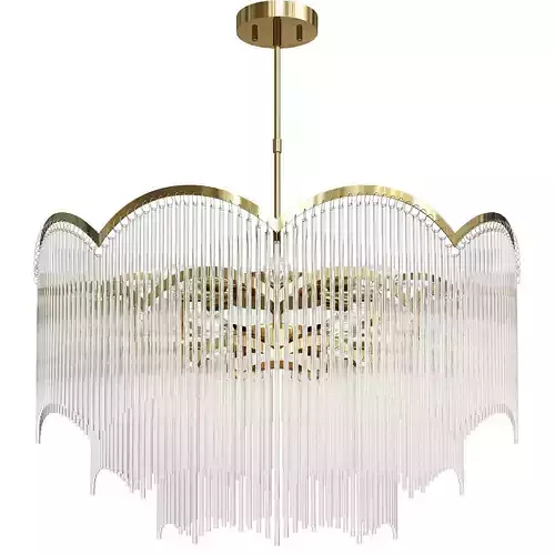 Gold Crystal Tassel Modern Chandelier Lights Ceiling Light