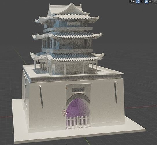 Qingyuan Tower Free 3D model