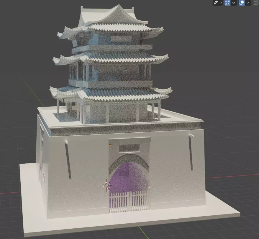 Qingyuan Tower Free 3D model_0
