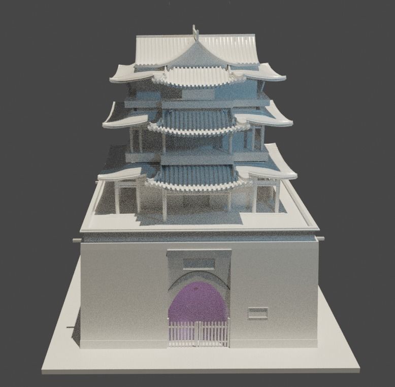 Qingyuan Tower Free 3D model_1