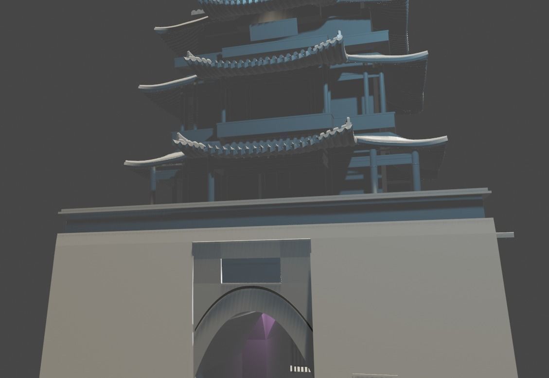 Qingyuan Tower Free 3D model_3