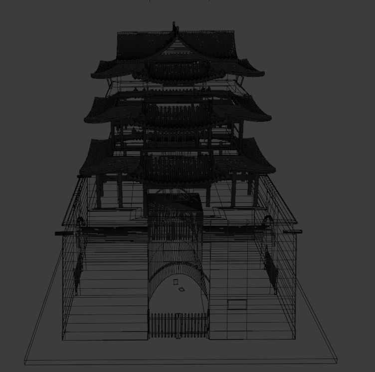 Qingyuan Tower Free 3D model_2