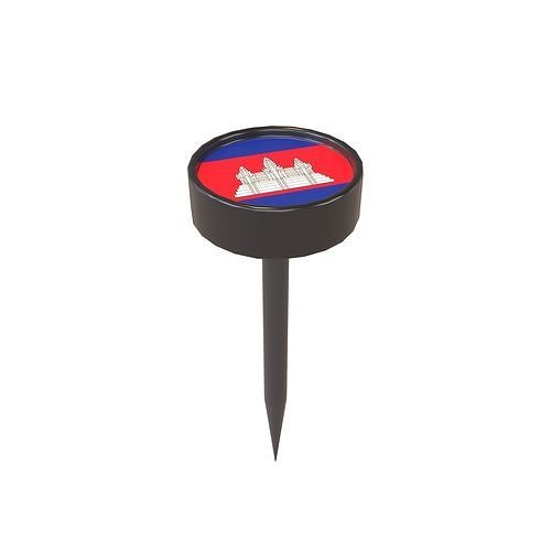 Country Pin Cambodia v1 001 Low-poly 3D model