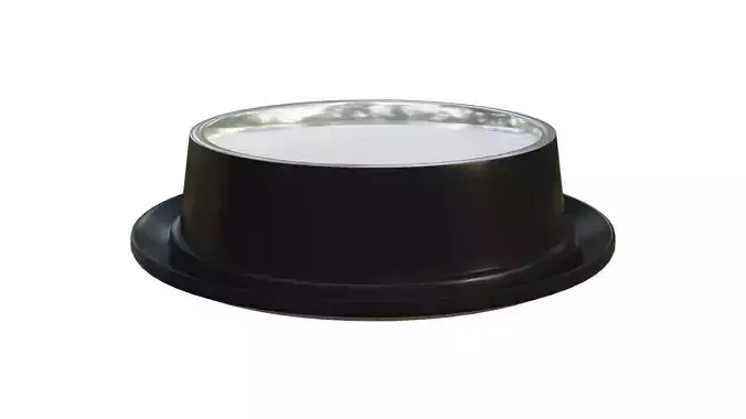 Dog Plate with Milk 3D model