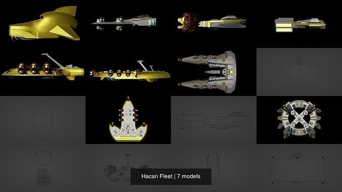 Hacan Fleet 3D Model Collection