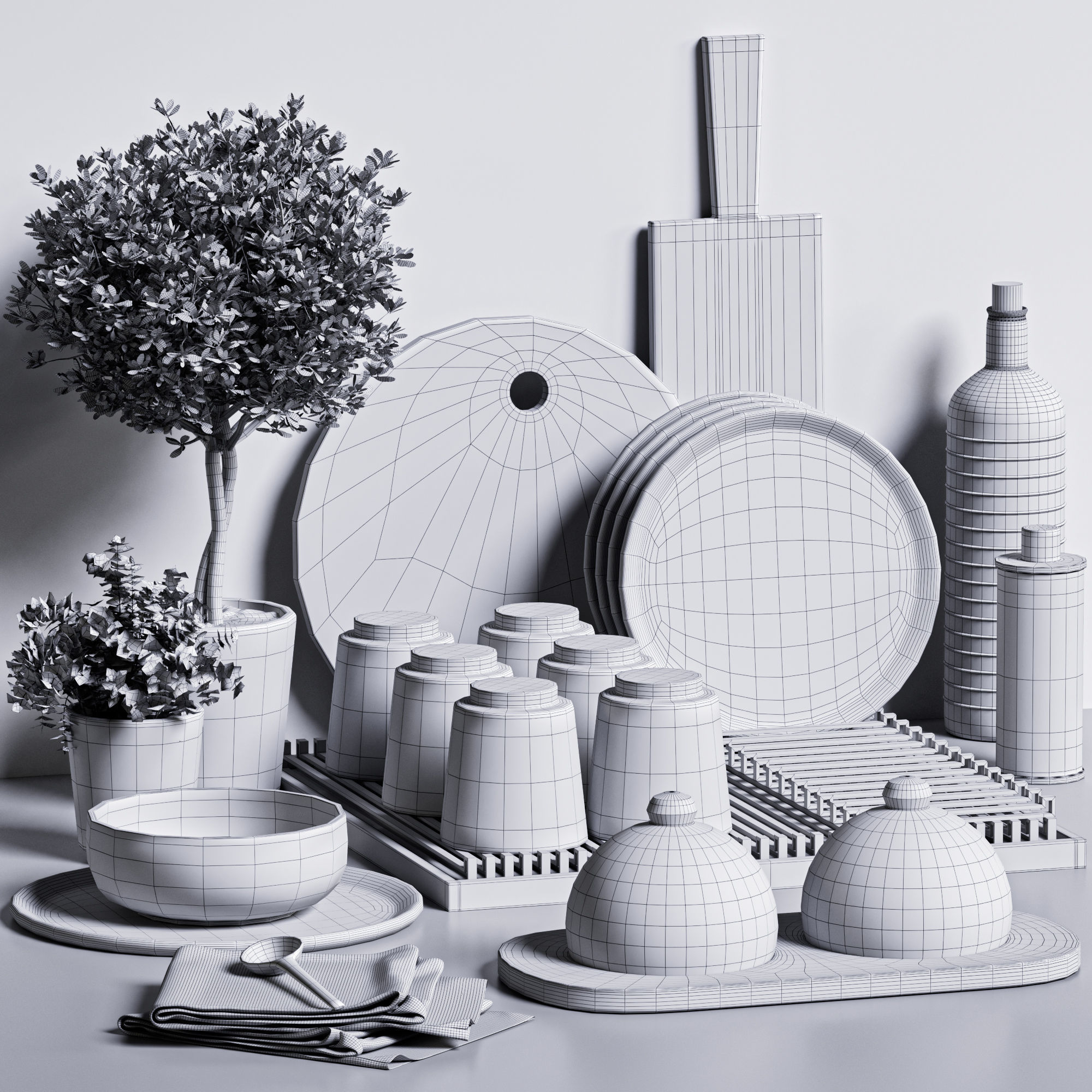 kitchen accessories032 3D model_5