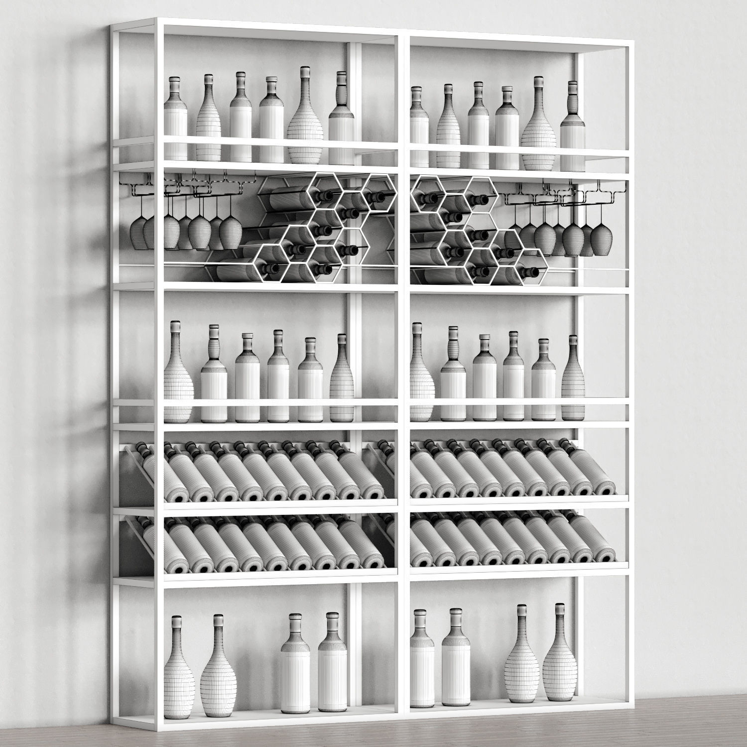 Homary Industrial Rack 04 3D model_6