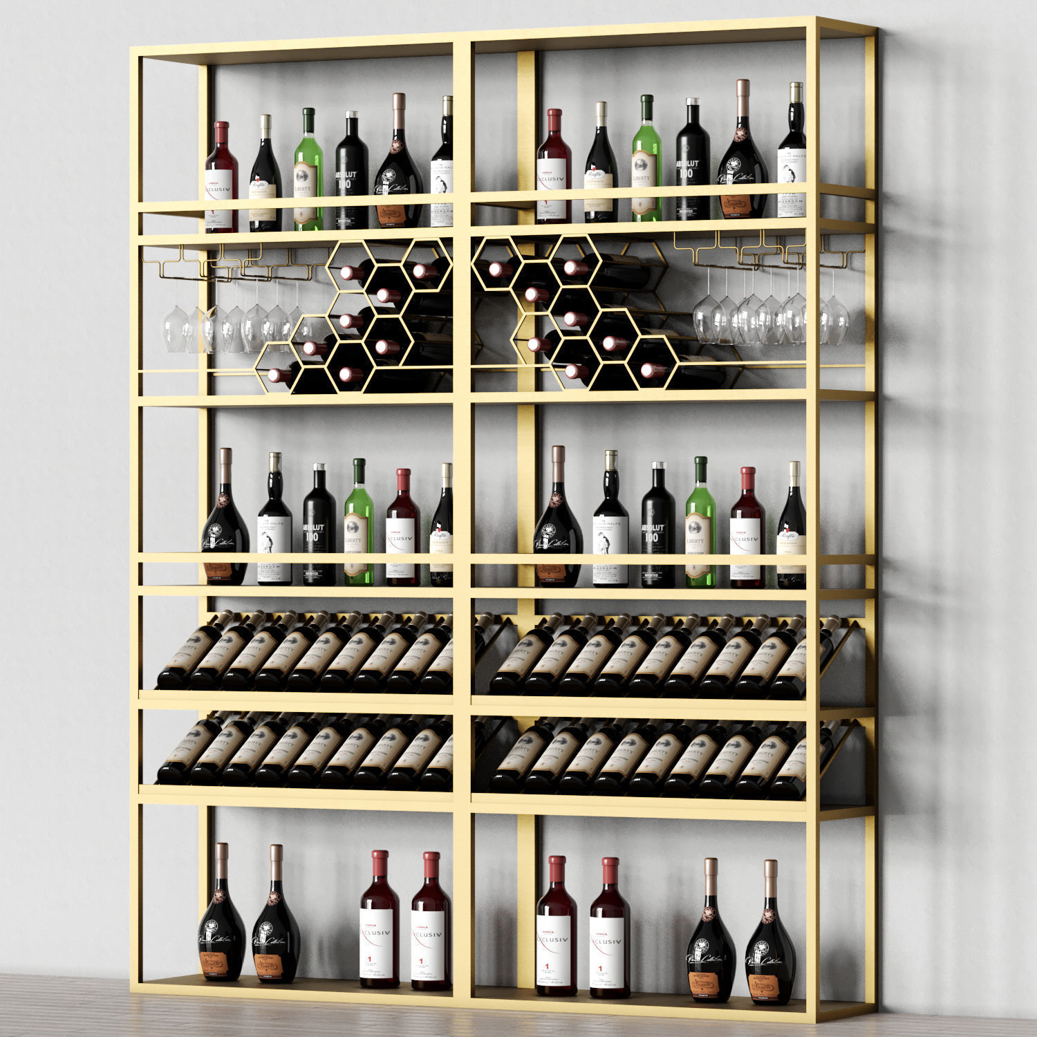 Homary Industrial Rack 04 3D model_3