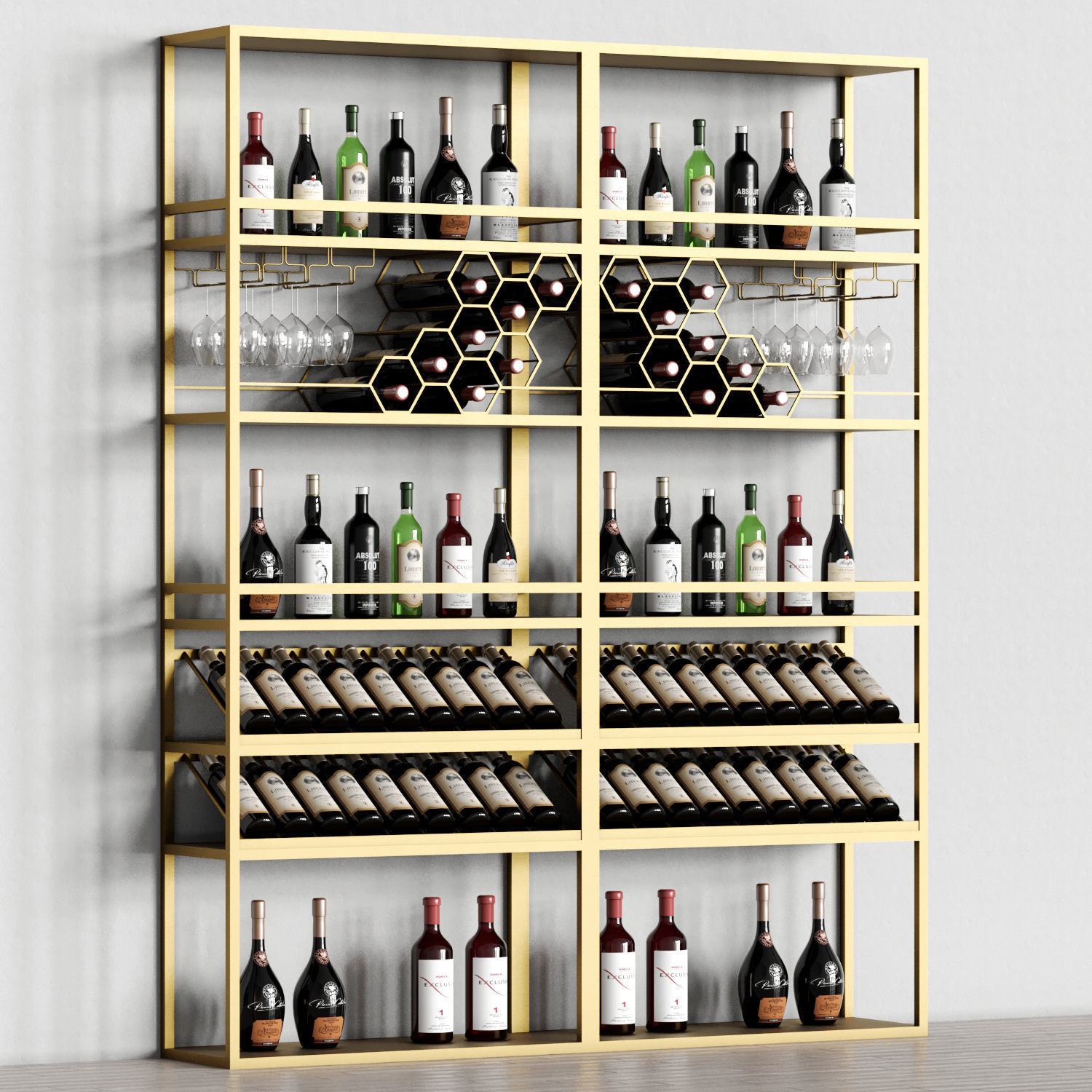 Homary Industrial Rack 04 3D model_5