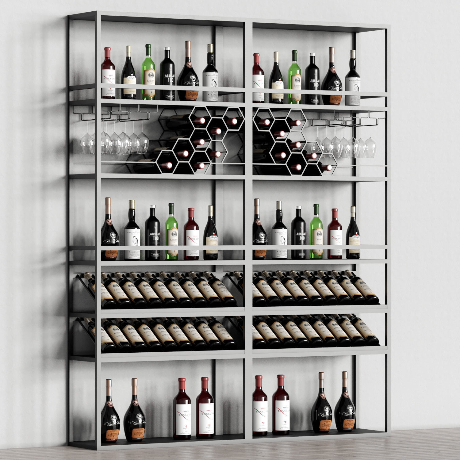 Homary Industrial Rack 04 3D model_4