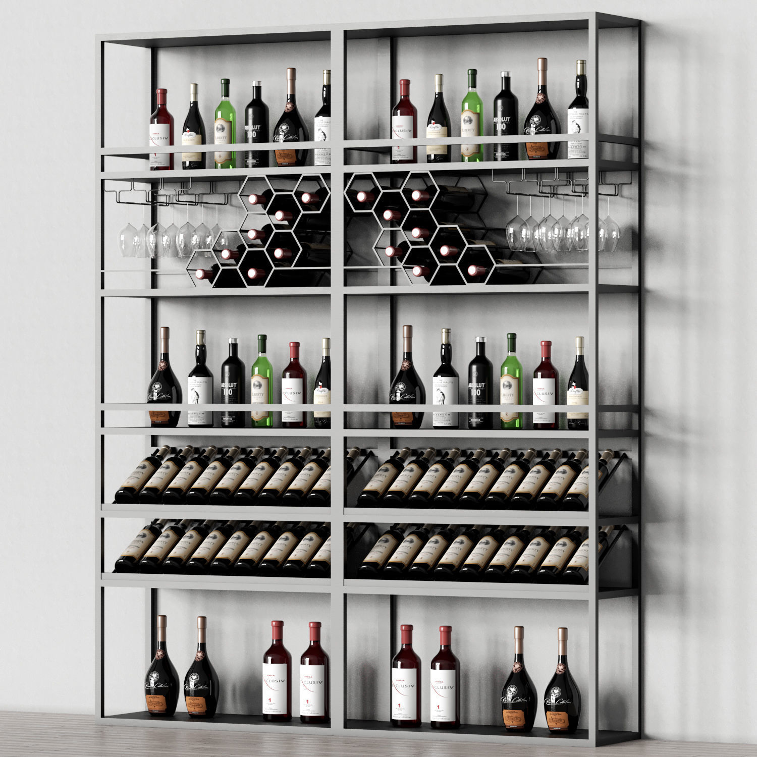 Homary Industrial Rack 04 3D model_2