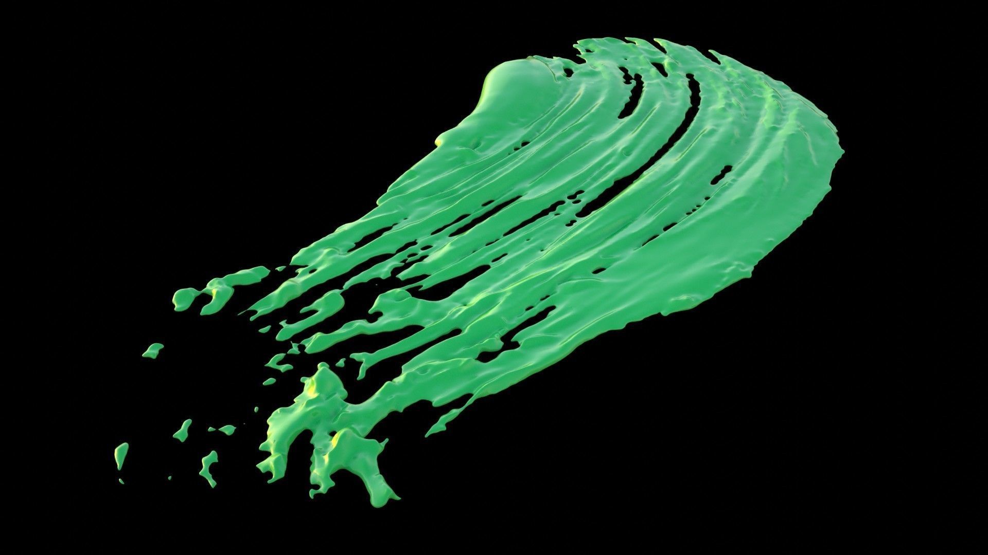 Paint Smear 3 3D model_2