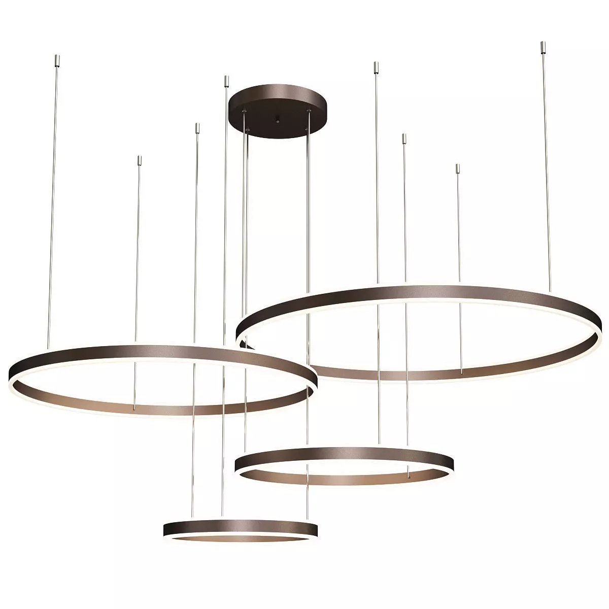 Coffee Rings Suspension Pendant Light Low-poly 3D model_0