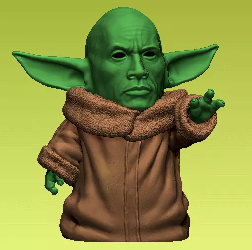 Yodarock star wars yoda figurine Free 3D print model