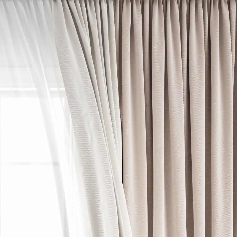 Curtain 278 Wind blowing effect 4 3D model_2