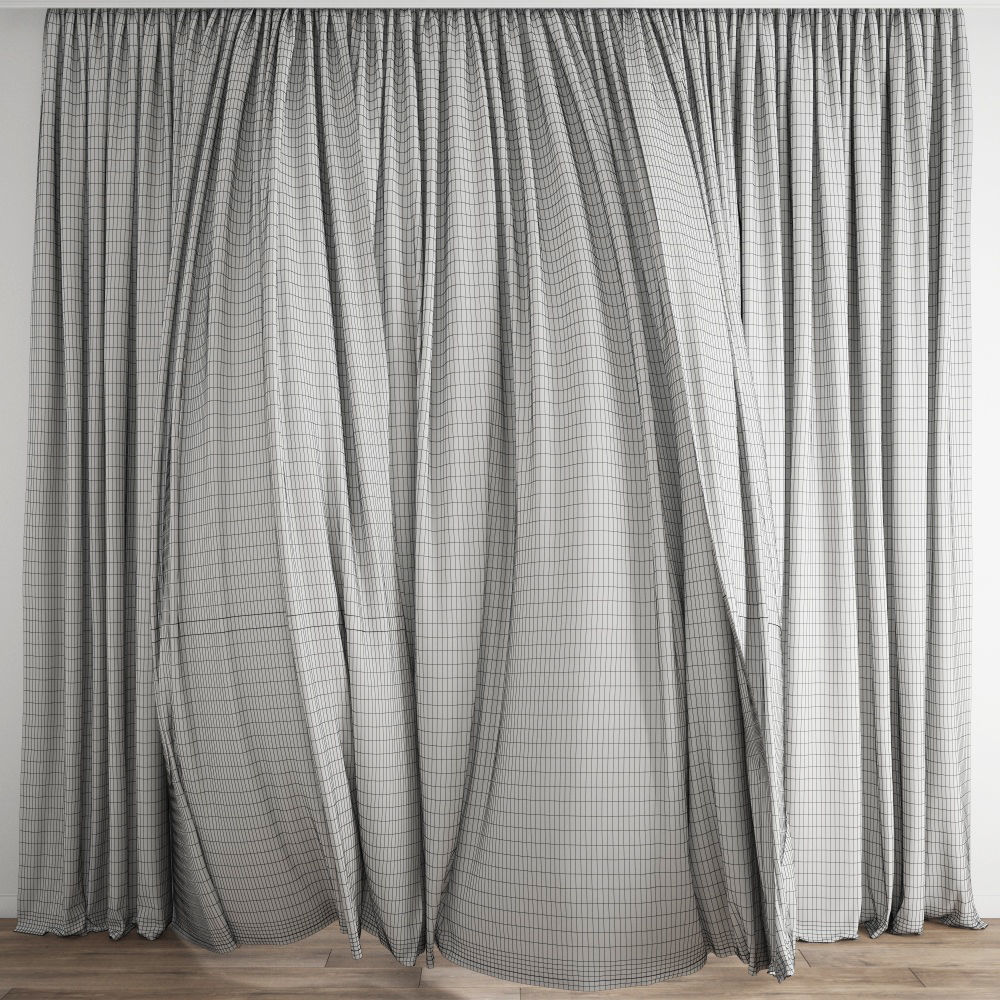 Curtain 278 Wind blowing effect 4 3D model_6