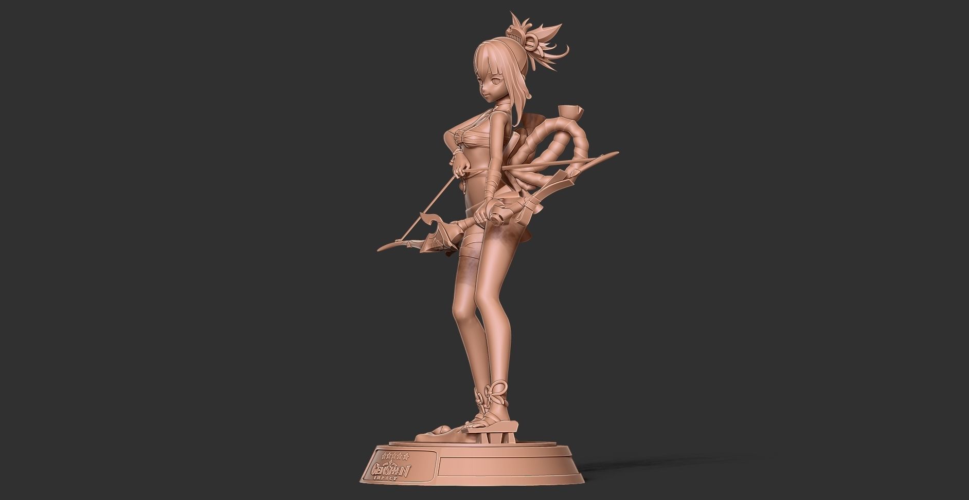 Archer Yoimiya - Genshin Impact Fanart 3D print model_13