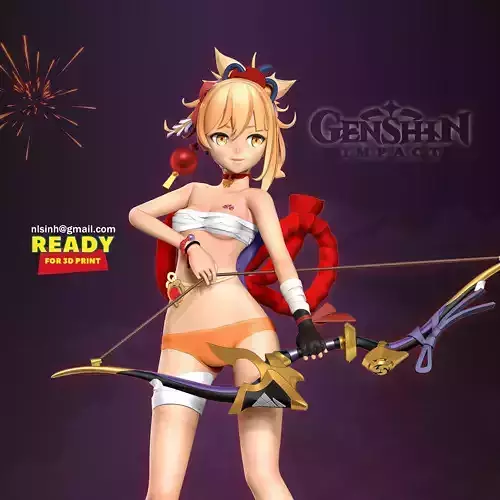 Archer Yoimiya - Genshin Impact Fanart